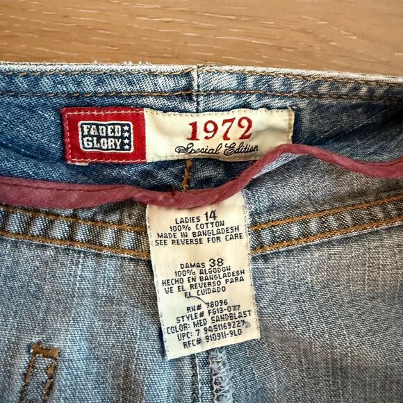 Faded Glory Maxi Denim Skirt Size 12 - Picture 3 of 4